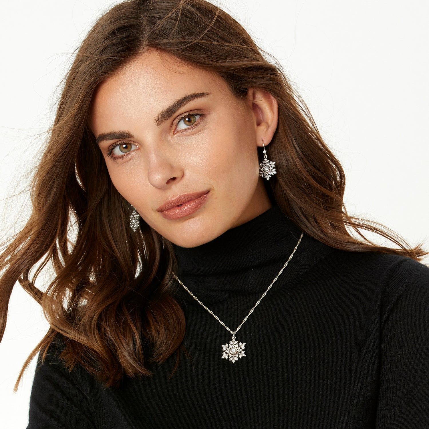 Brighton Glint Snowflake Necklace - Juli's Wearable Art