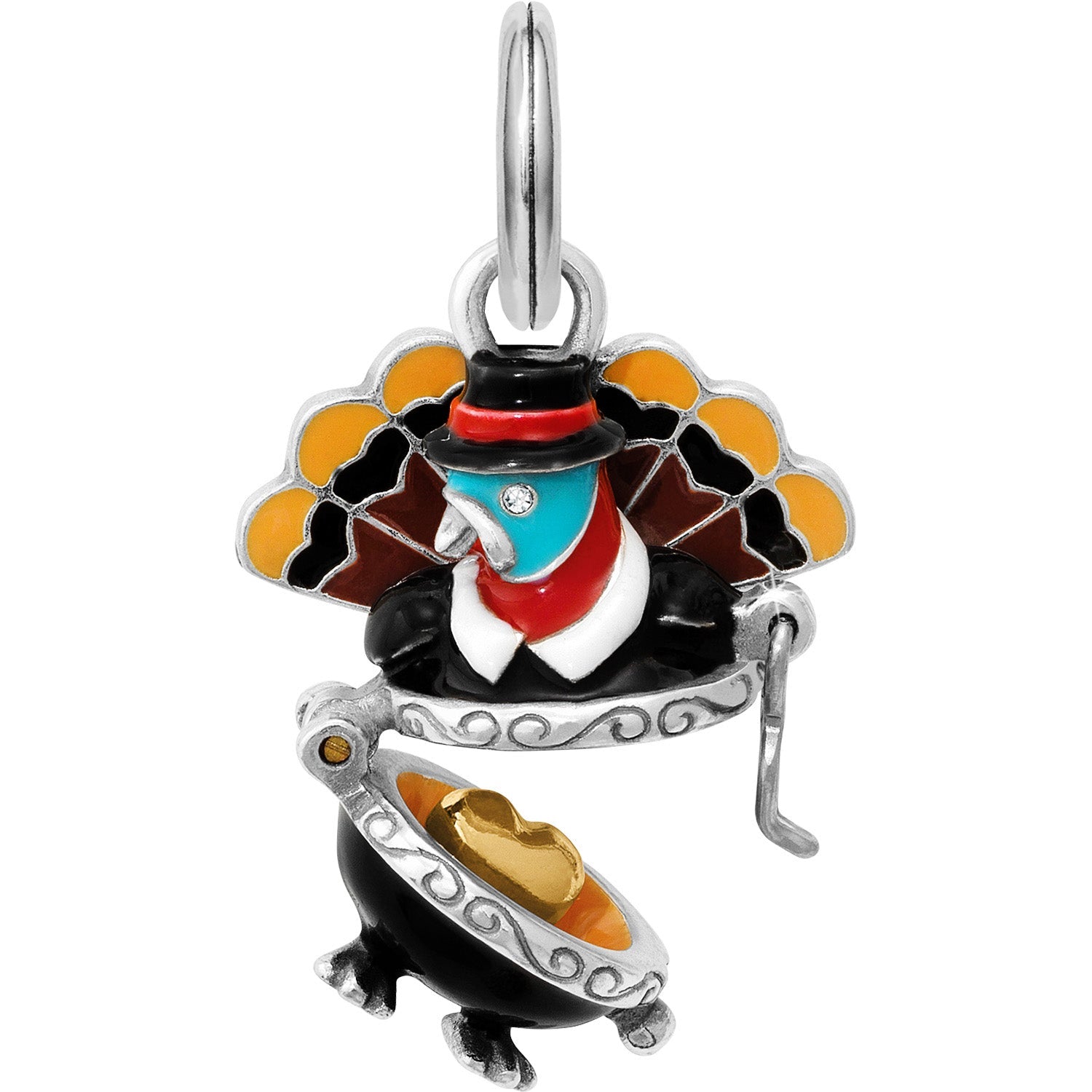 Brighton Gobbler Turkey Charm - Juli's Wearable Art