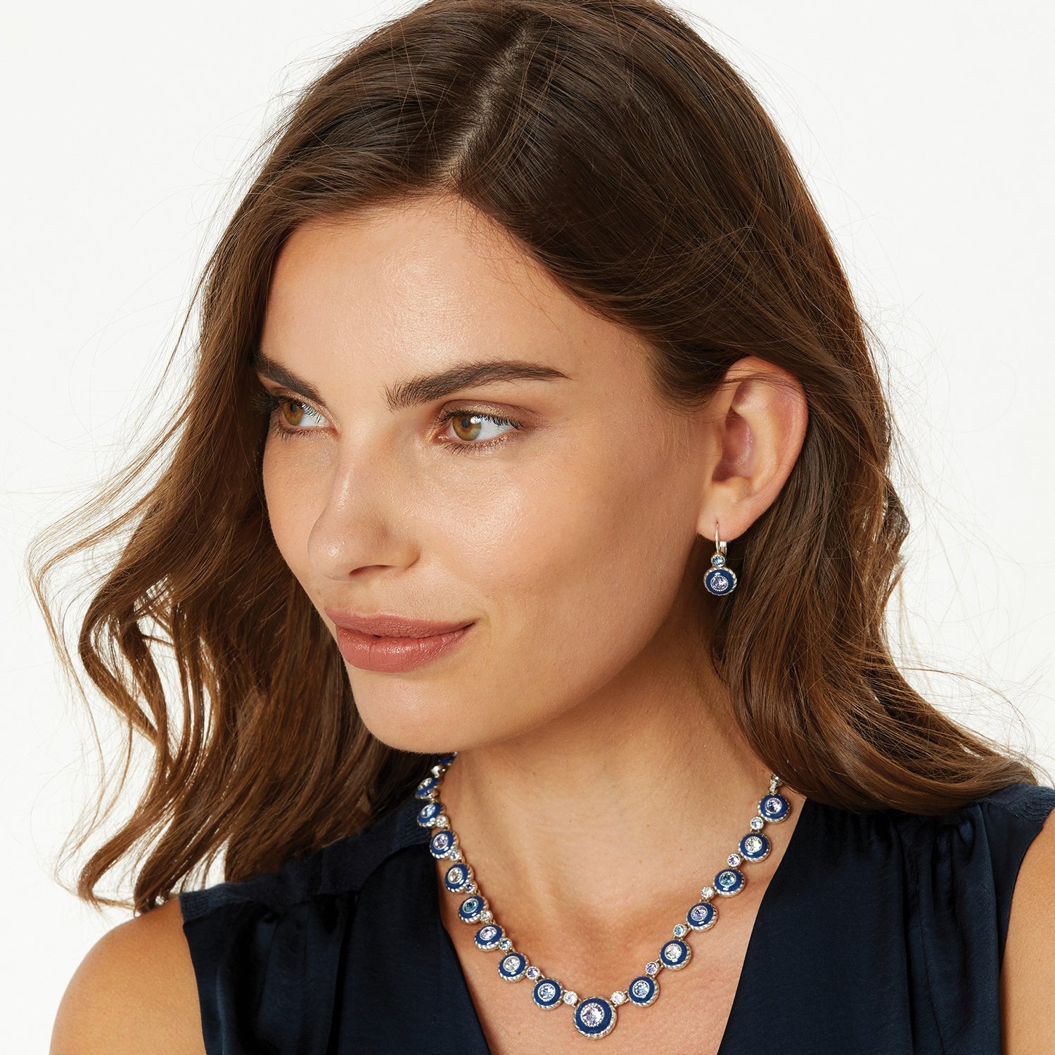 Brighton Halo Eclipse Leverback Earrings - Juli's Wearable Art