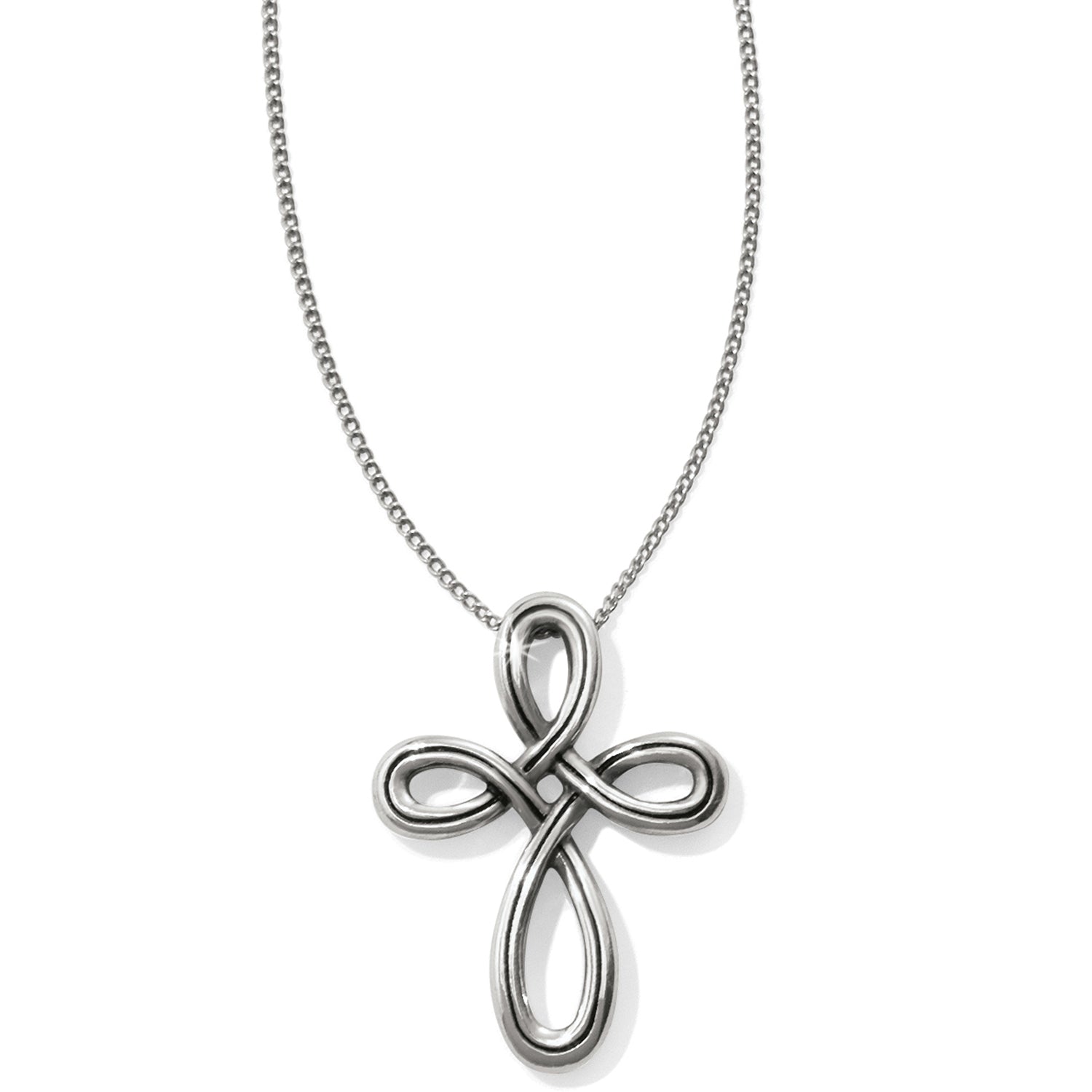 Brighton Interlok Petite Cross Necklace - Juli's Wearable Art