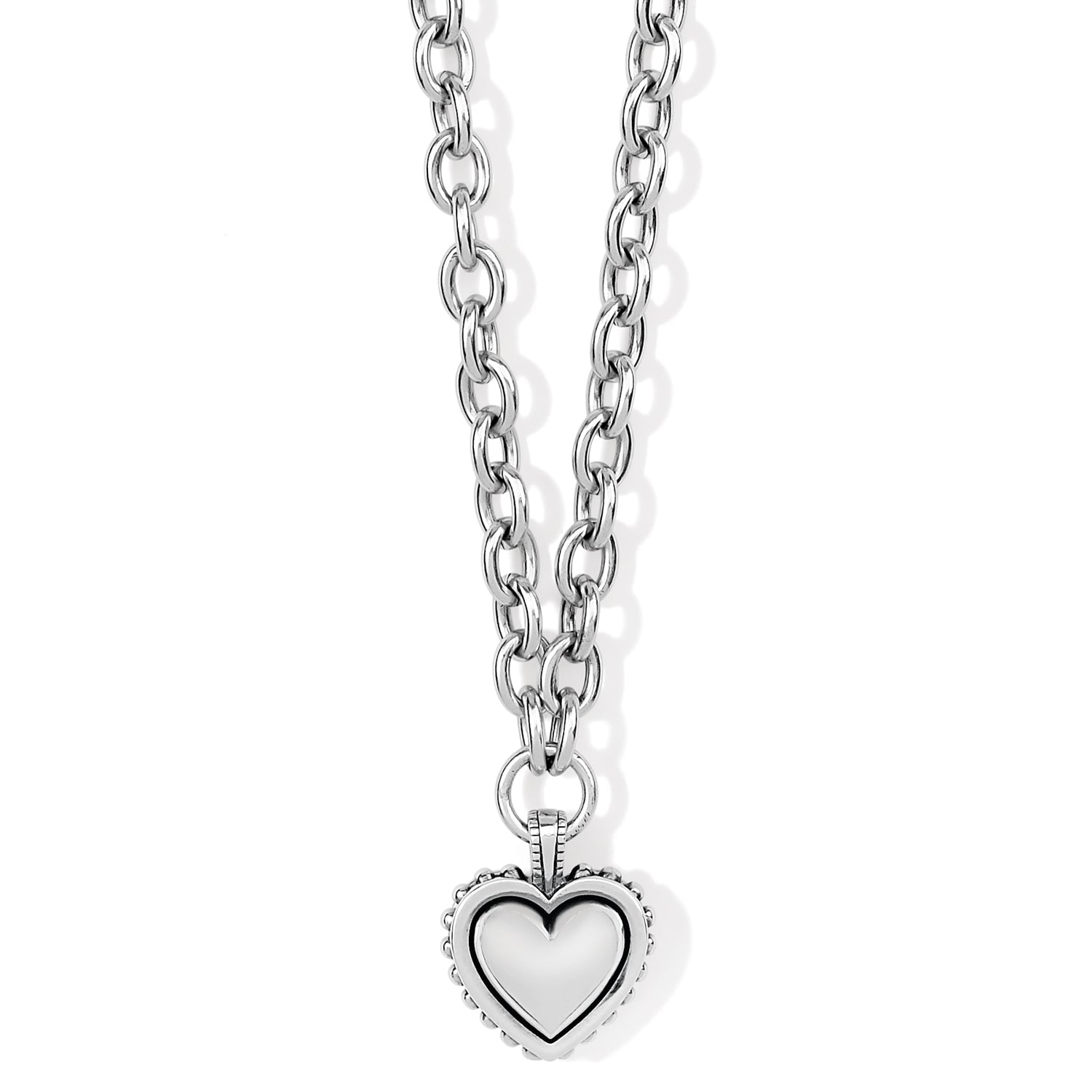 Brighton Pretty Tough Bold Heart Necklace - Juli's Wearable Art
