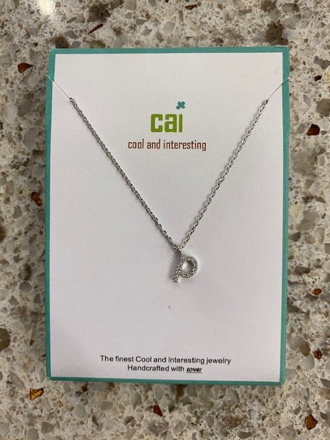 CAI Small Initial Necklace - Juli's Wearable Art