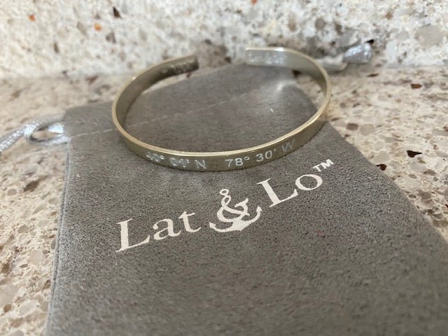 Lat n Lo Bracelet - Bedford Coordinates - Juli's Wearable Art