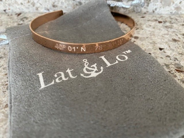 Lat n Lo Bracelet - Bedford Coordinates - Juli's Wearable Art