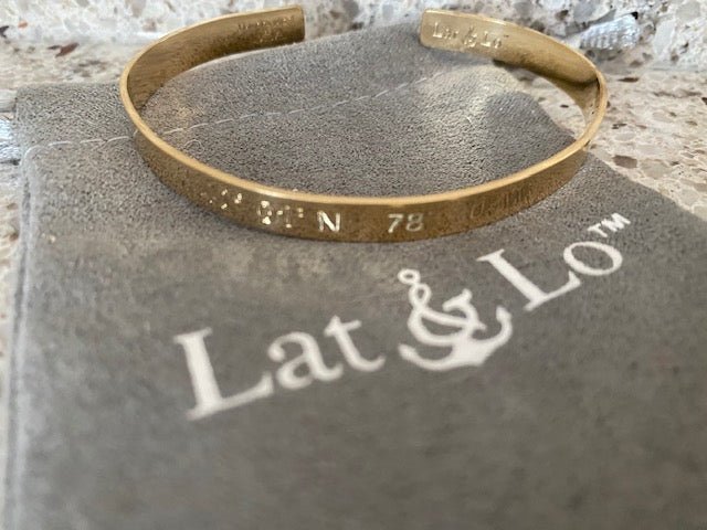 Lat n Lo Bracelet - Bedford Coordinates - Juli's Wearable Art