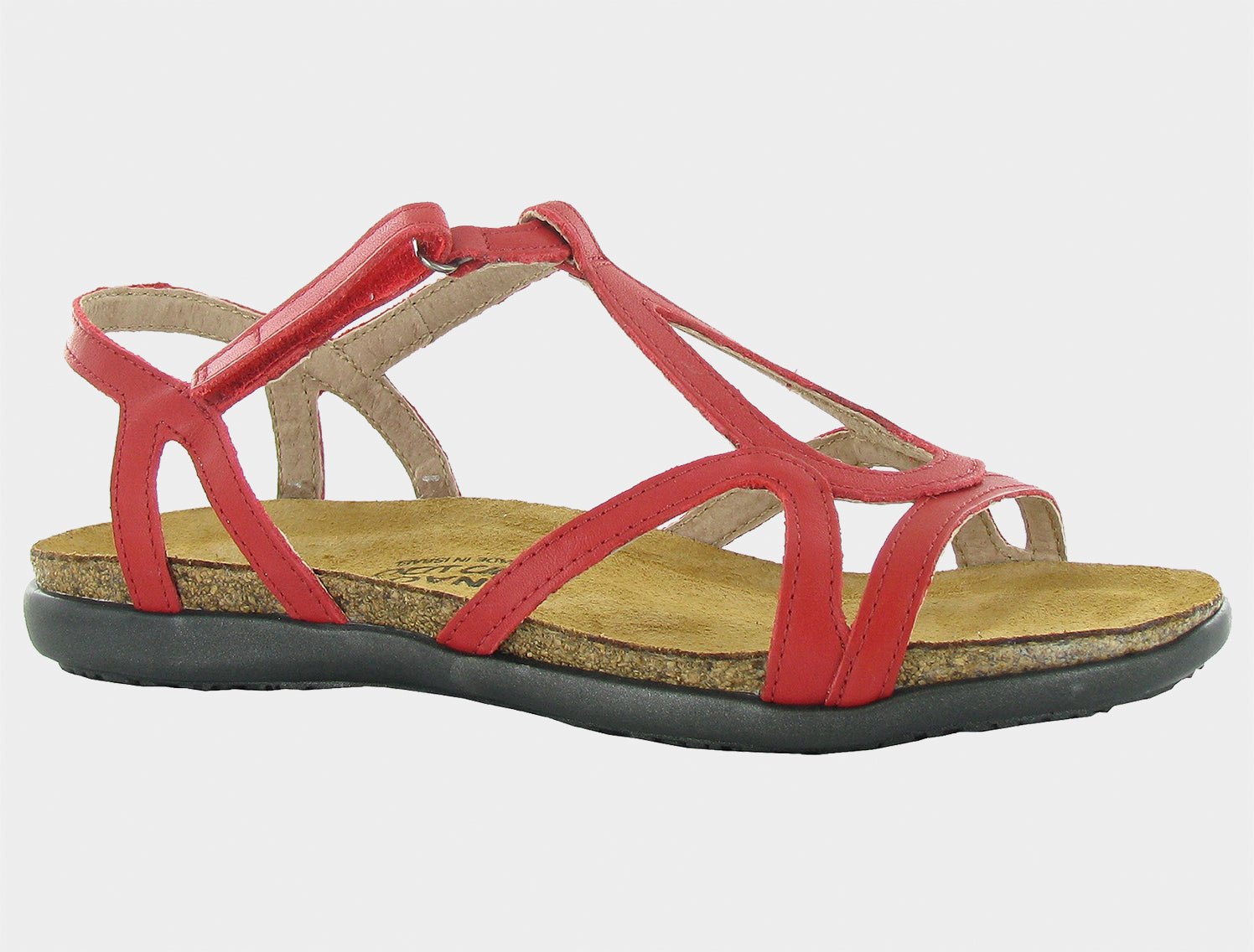 NAOT Dorith Sandal - Kiss Red Leather - Juli's Wearable Art