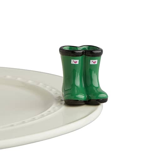 Nora Fleming "Jumpin' Puddles" Rain Boot Mini - Juli's Wearable Art