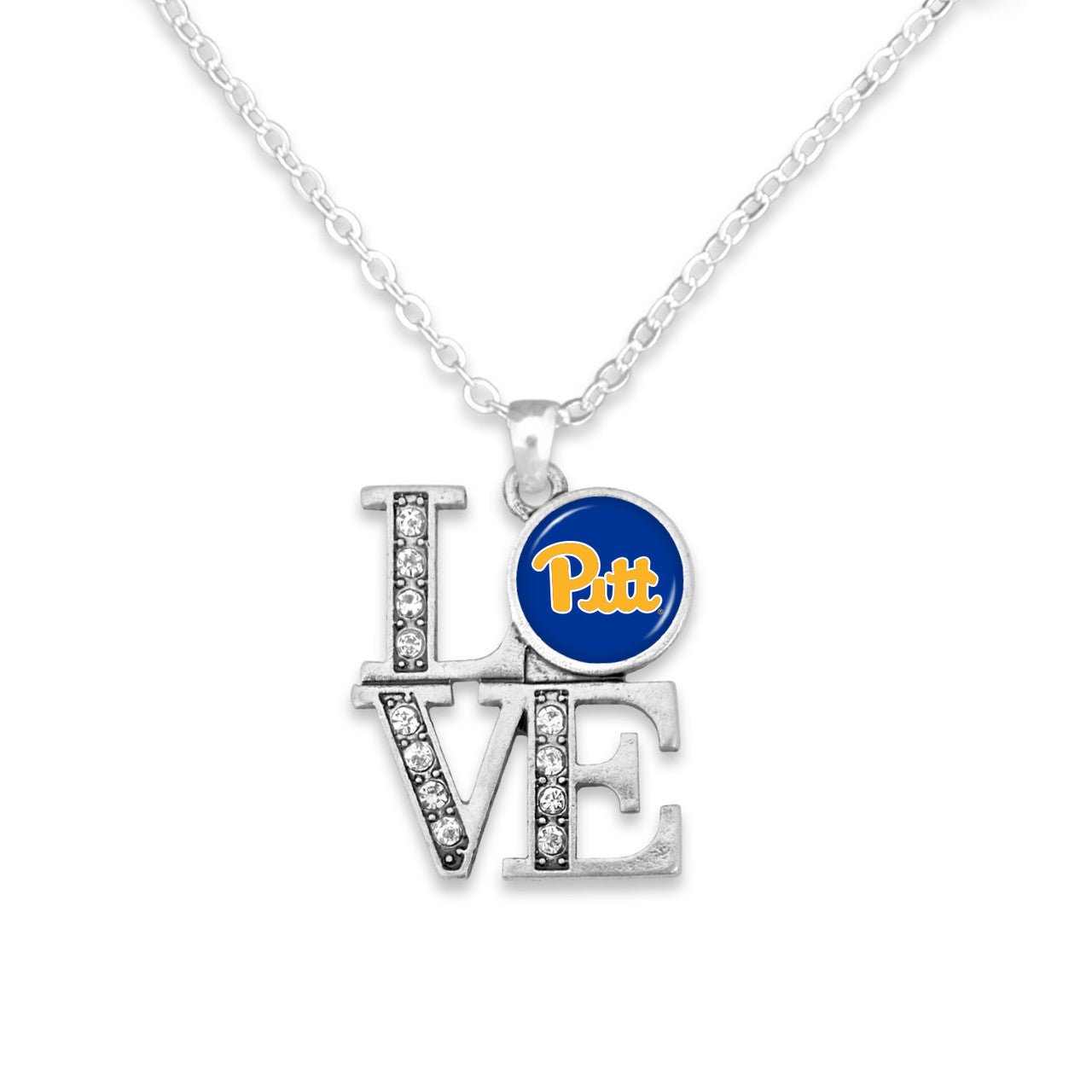 Pittsburgh Panthers Necklace - LOVE - Juli's Wearable Art