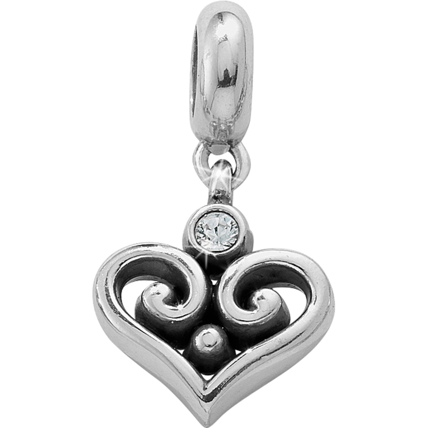 Brighton Open Heart Charm