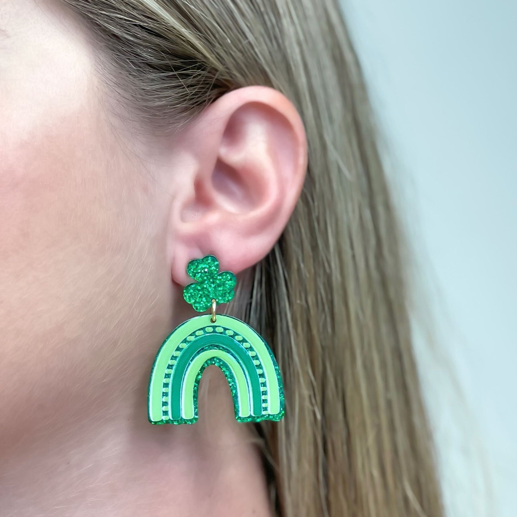 St Patrick's Day Earrings - Juli's Wearable Art