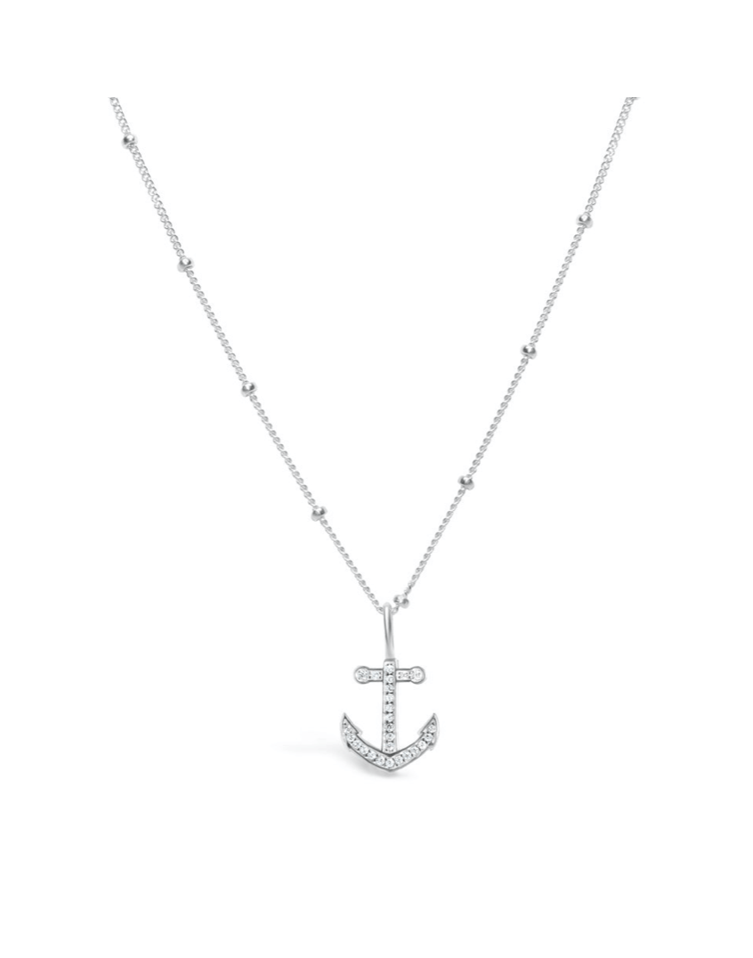 Stia by the Sea Pavé Anchor Necklace - Juli's Wearable Art