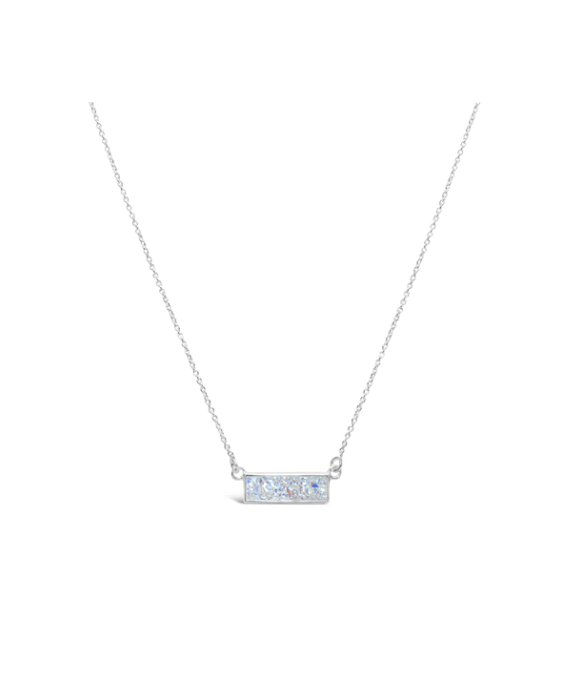 Stia Druzy Sparkle Opal Bezel Bar Necklace - Juli's Wearable Art