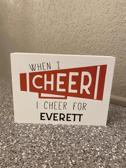 When I Cheer - Local Bedford County Schools - Juli's Wearable Art