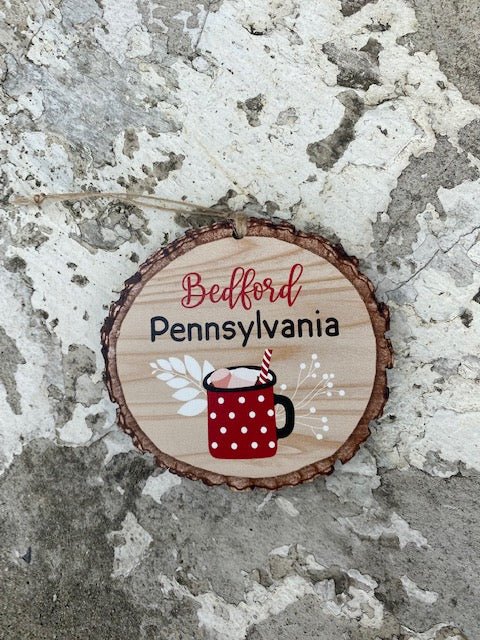 Wooden Round Bedford Ornaments - Juli's Wearable Art