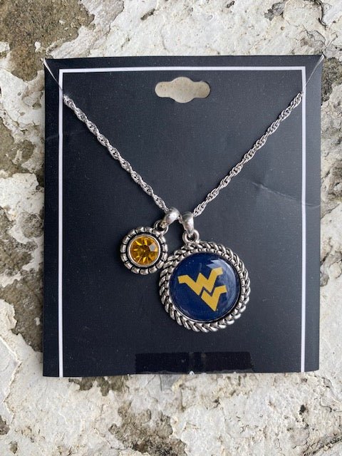 WVU Charm Necklace - Juli's Wearable Art