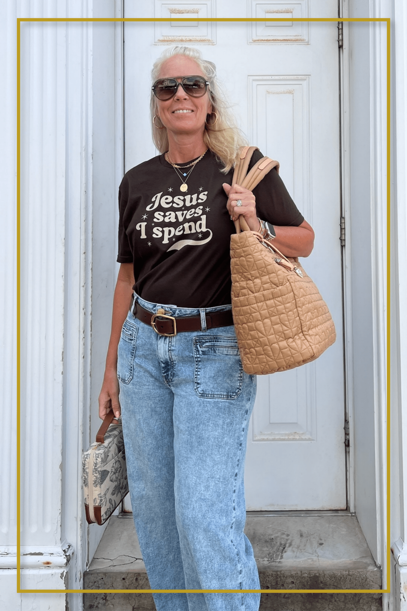 Shop the Look: Jesus Saves, I Spend