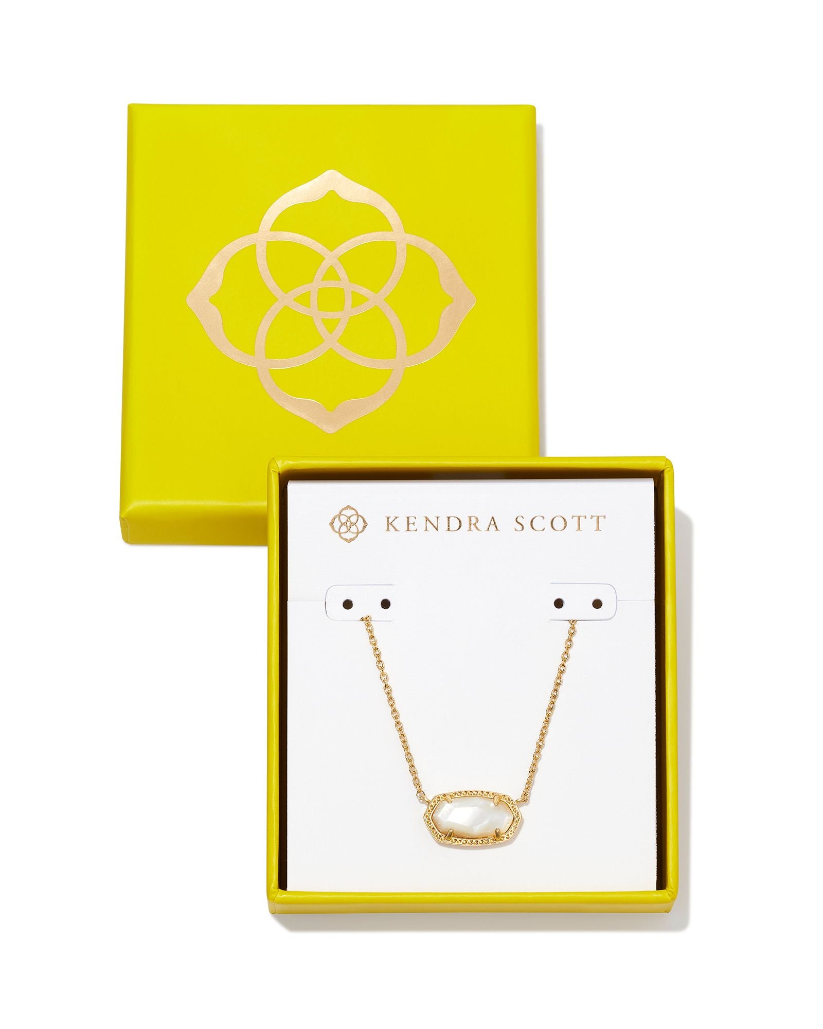 Elisa Gold Pendant Necklace in Navy Abalone | Kendra Scott