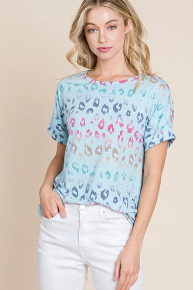 Colorful Animal Print T-Shirt