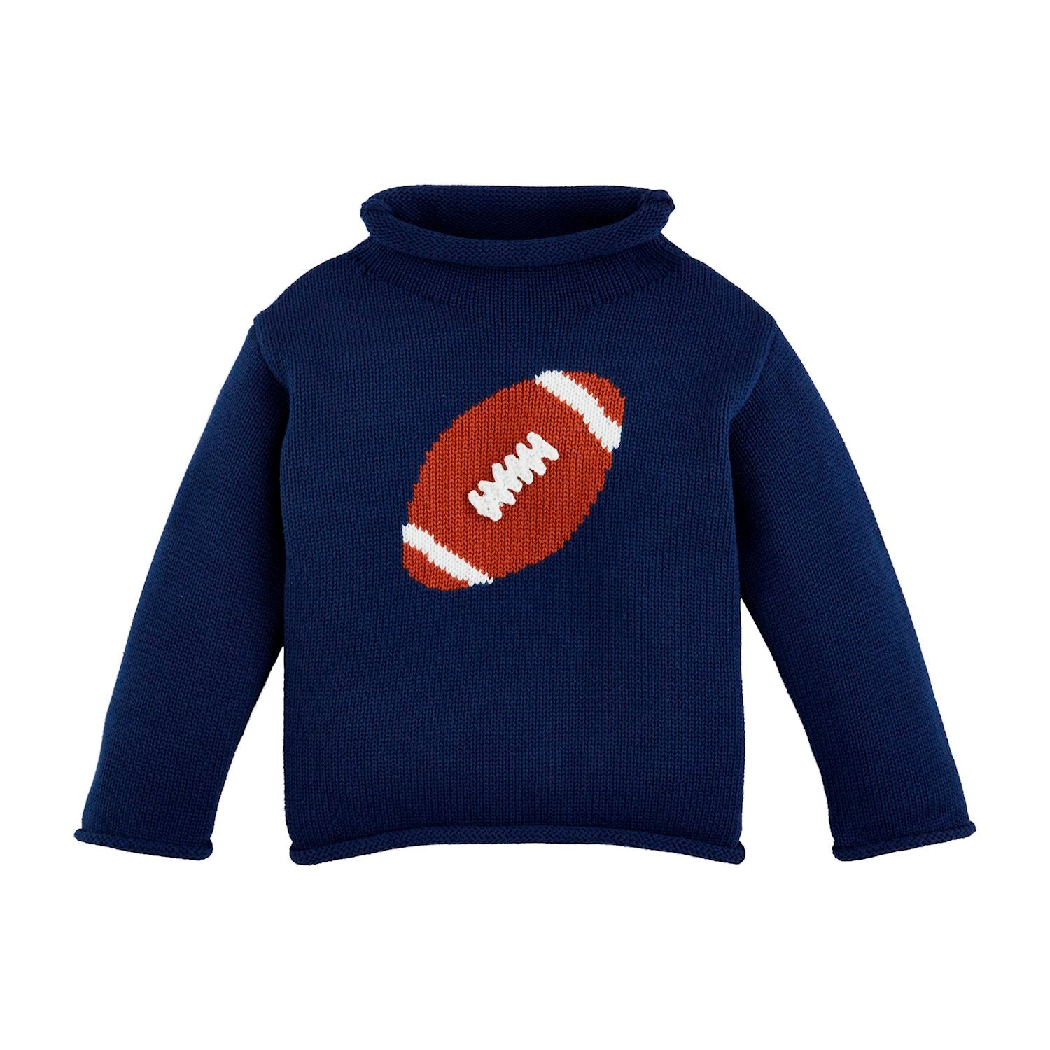 Mudpie Toddler Football Rollneck Sweater