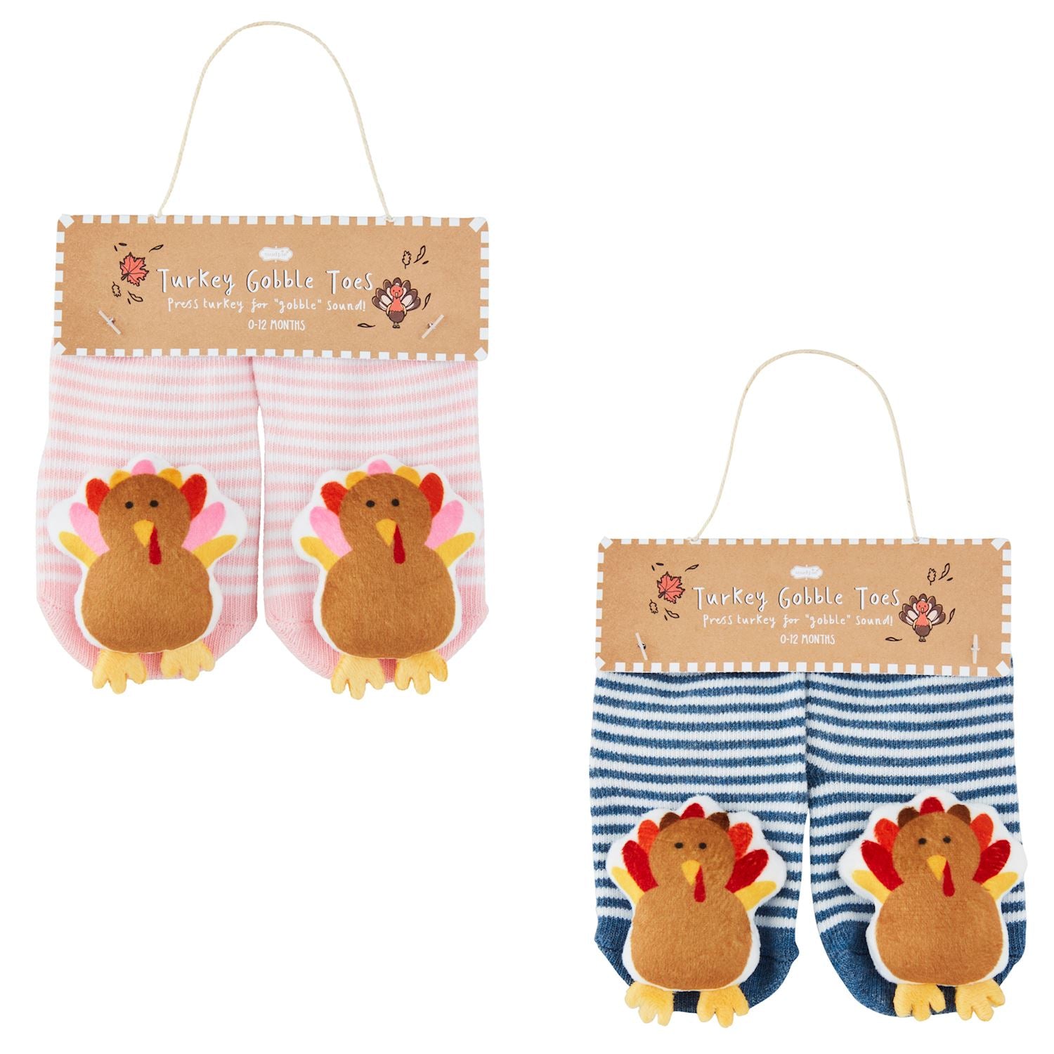 Mudpie Turkey Gobble Sock Sets