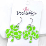 1.25" Itty Bitty Shamrocks - Earrings - Juli's Wearable Art
