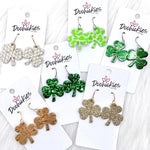 1.25" Itty Bitty Shamrocks - Earrings - Juli's Wearable Art
