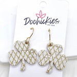 1.25" Itty Bitty Shamrocks - Earrings - Juli's Wearable Art