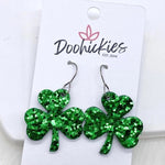 1.25" Itty Bitty Shamrocks - Earrings - Juli's Wearable Art