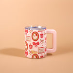 14 oz Insulated Mug | Mistletoe Magic - Juli's Wearable Art