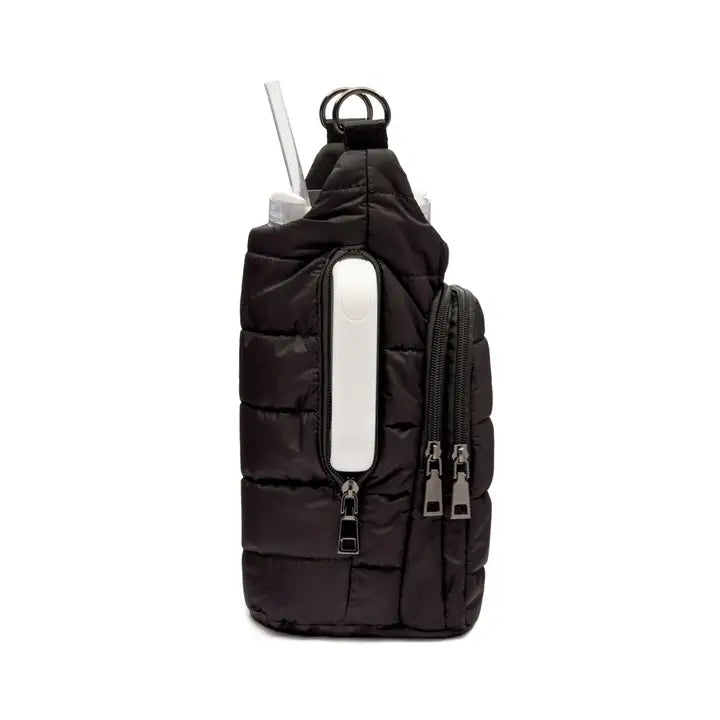 Hydrobag® Handle™- Black Matte with Vegan Leather Trimmed Strap