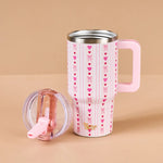 20 oz Lifestyle Flip Straw Tumbler - Oh So Lovely - Juli's Wearable Art