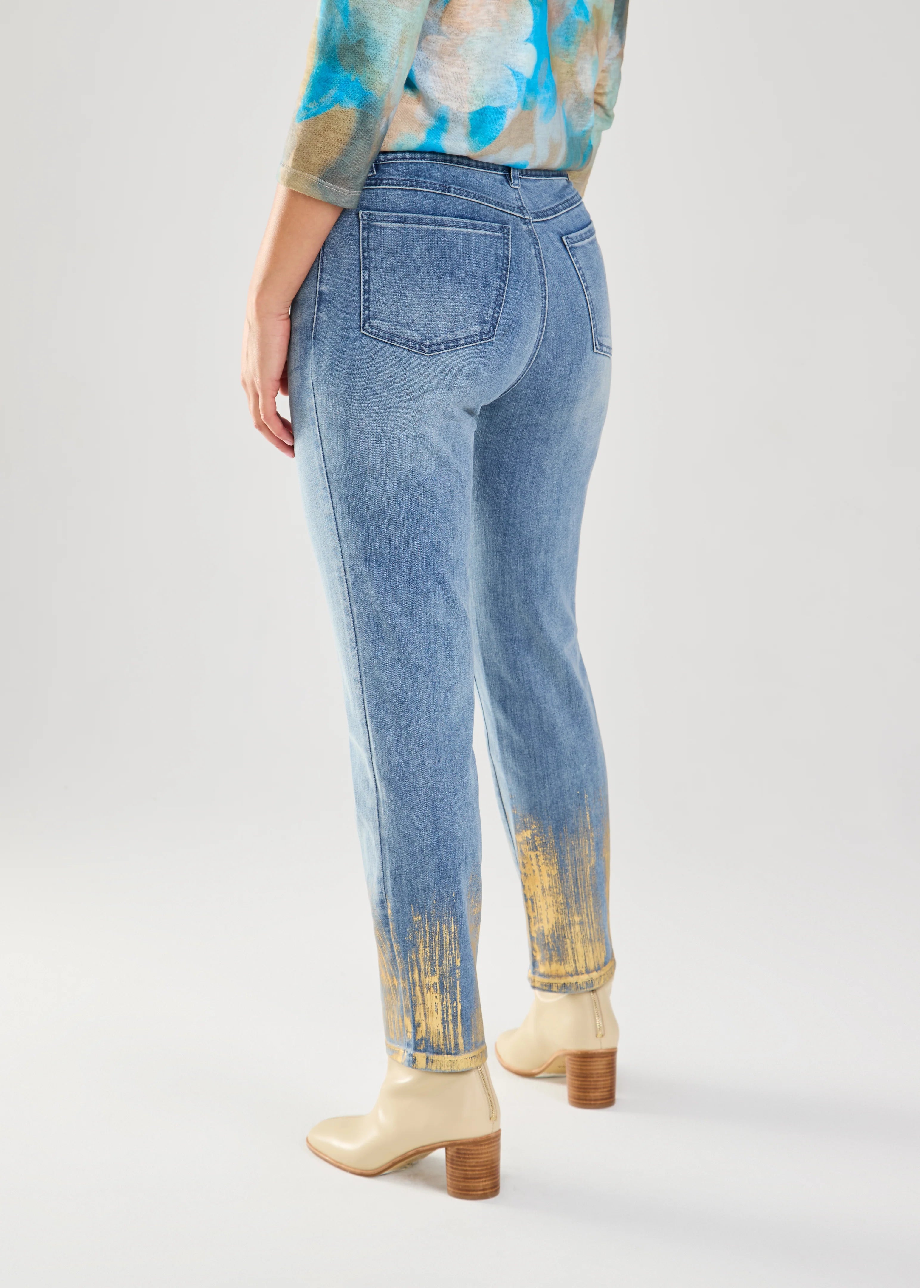 FDJ Pull-On Pencil Ankle Denim