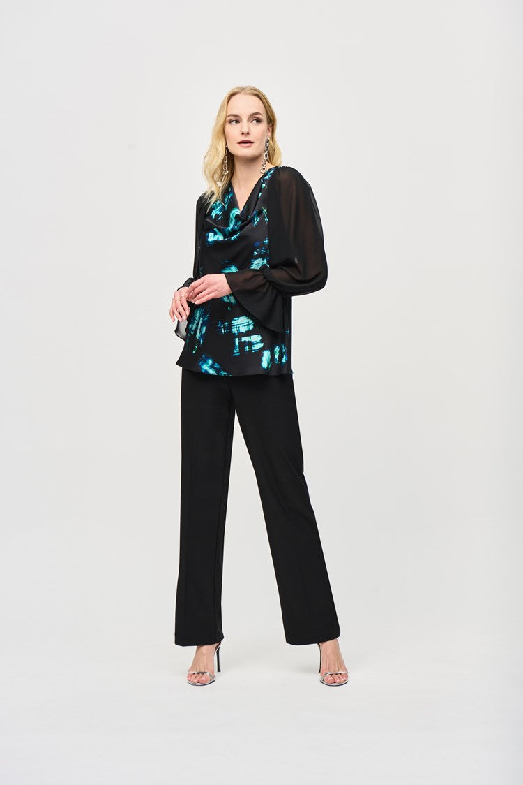 Joseph Ribkoff Wide-Leg Pull-On Pants