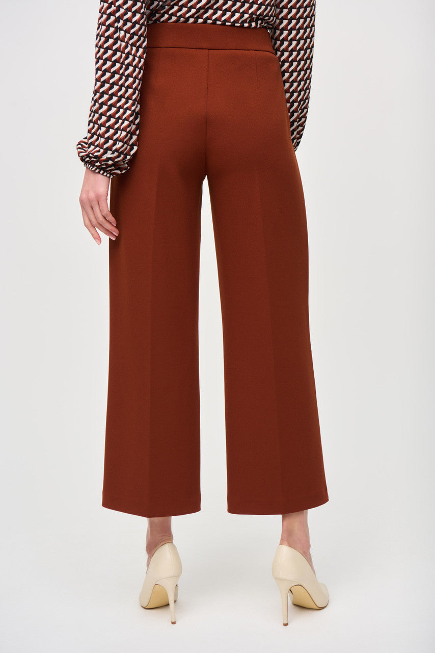 Joseph Ribkoff Wide Leg Pull On Cropped Pants