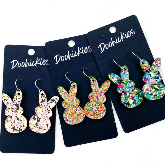 Confetti Marshmallow Bunnies -Easter Earrings