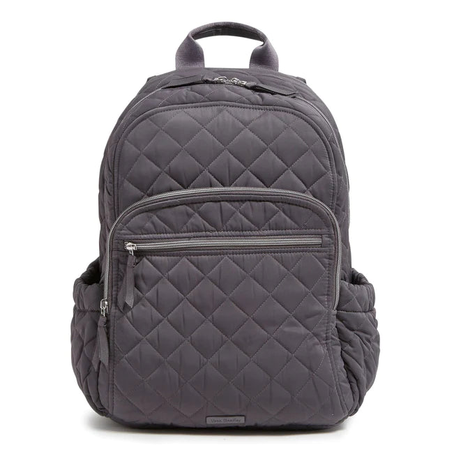 Vera Bradley Campus Backpack in Performance Twill-Shadow Gray