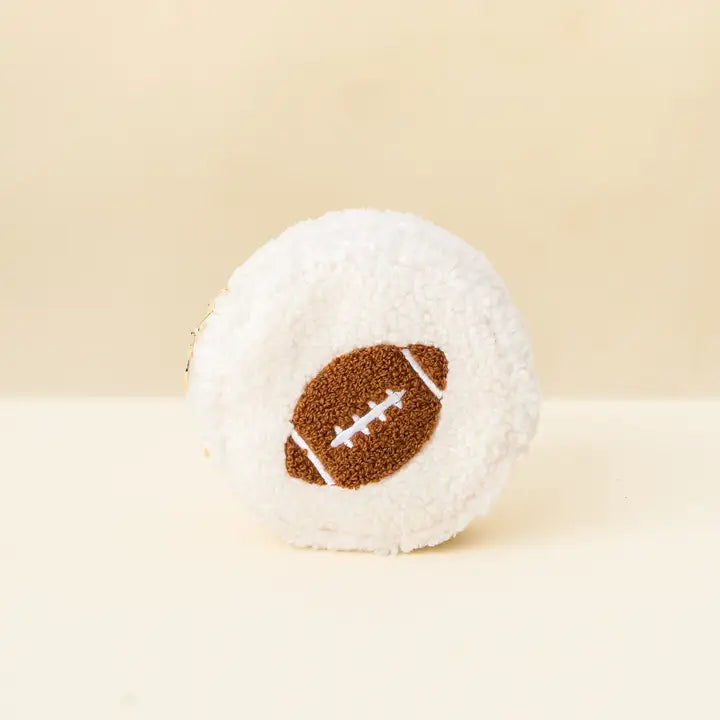 Circle Teddy Pouch-Football