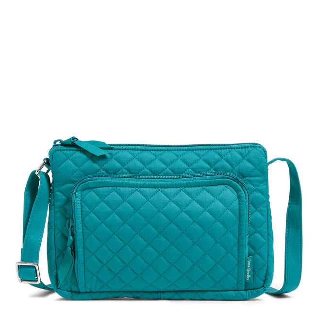 Vera Bradley RFID Little Hipster in Recycled Cotton-Forever Green