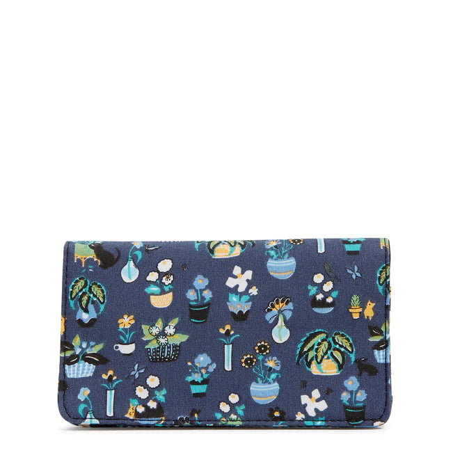 Vera Bradley Checkbook Cover in Recycled Cotton-Plants