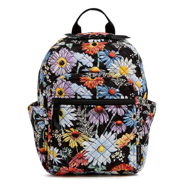 Vera Bradley Small Backpack in Cotton-Daisies