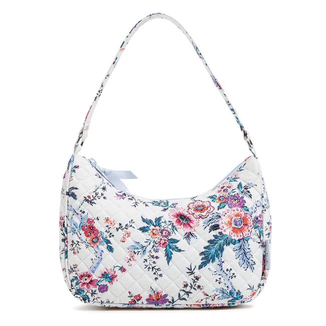 Vera Bradley Frannie Crescent Crossbody Bag in Cotton-Magnifique Floral