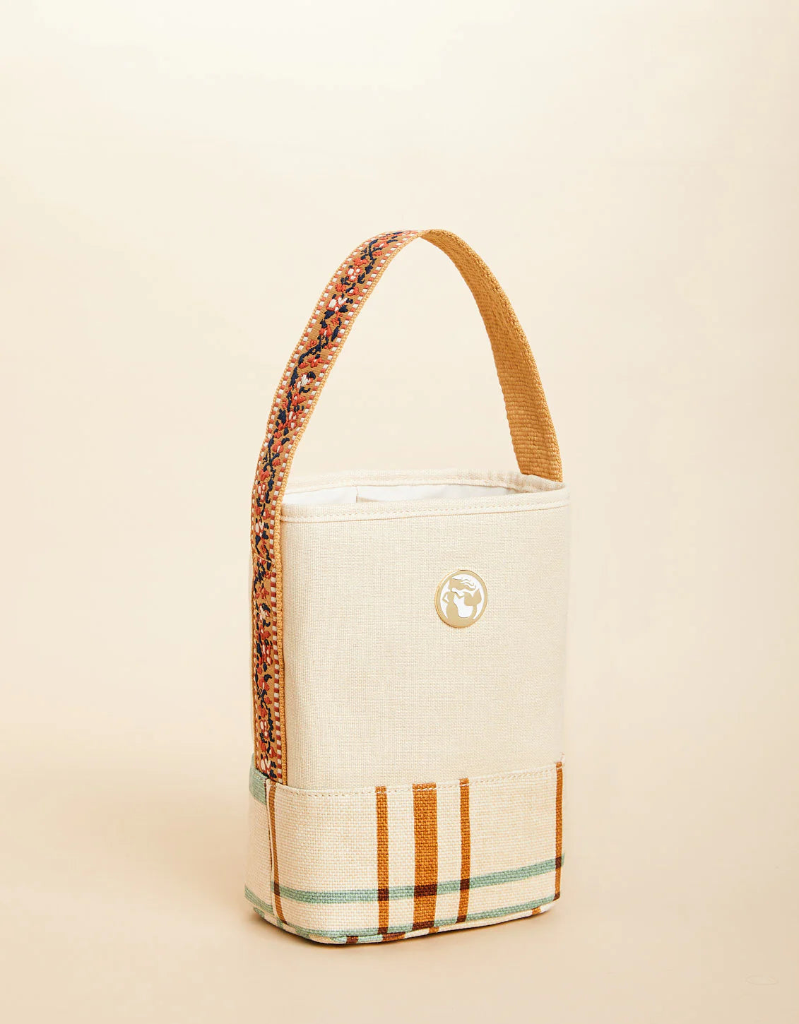 Spartina Double Wine Caddy Kalalanta Plaid Cream