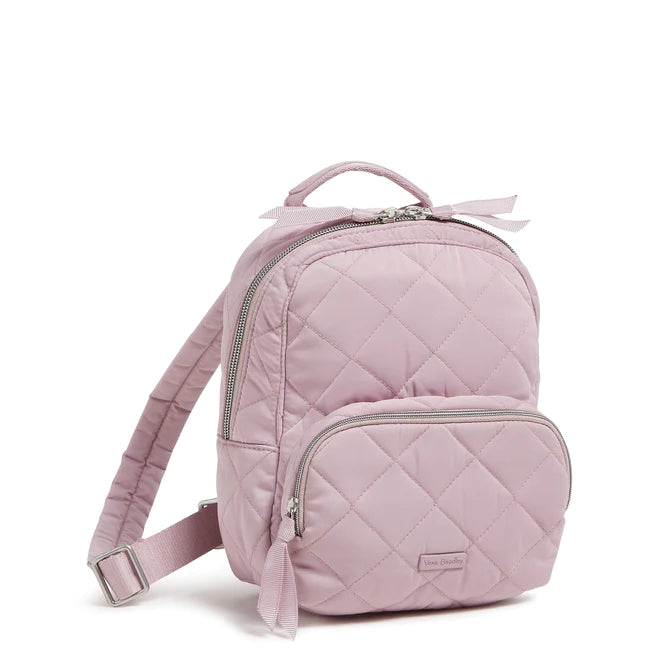 Vera Bradley Mini Backpack in Performance Twill-Hydrangea Pink