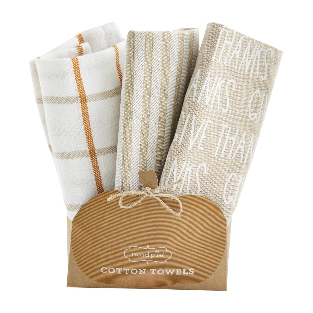 MUDPIE THANKSGIVING TOWEL SETS