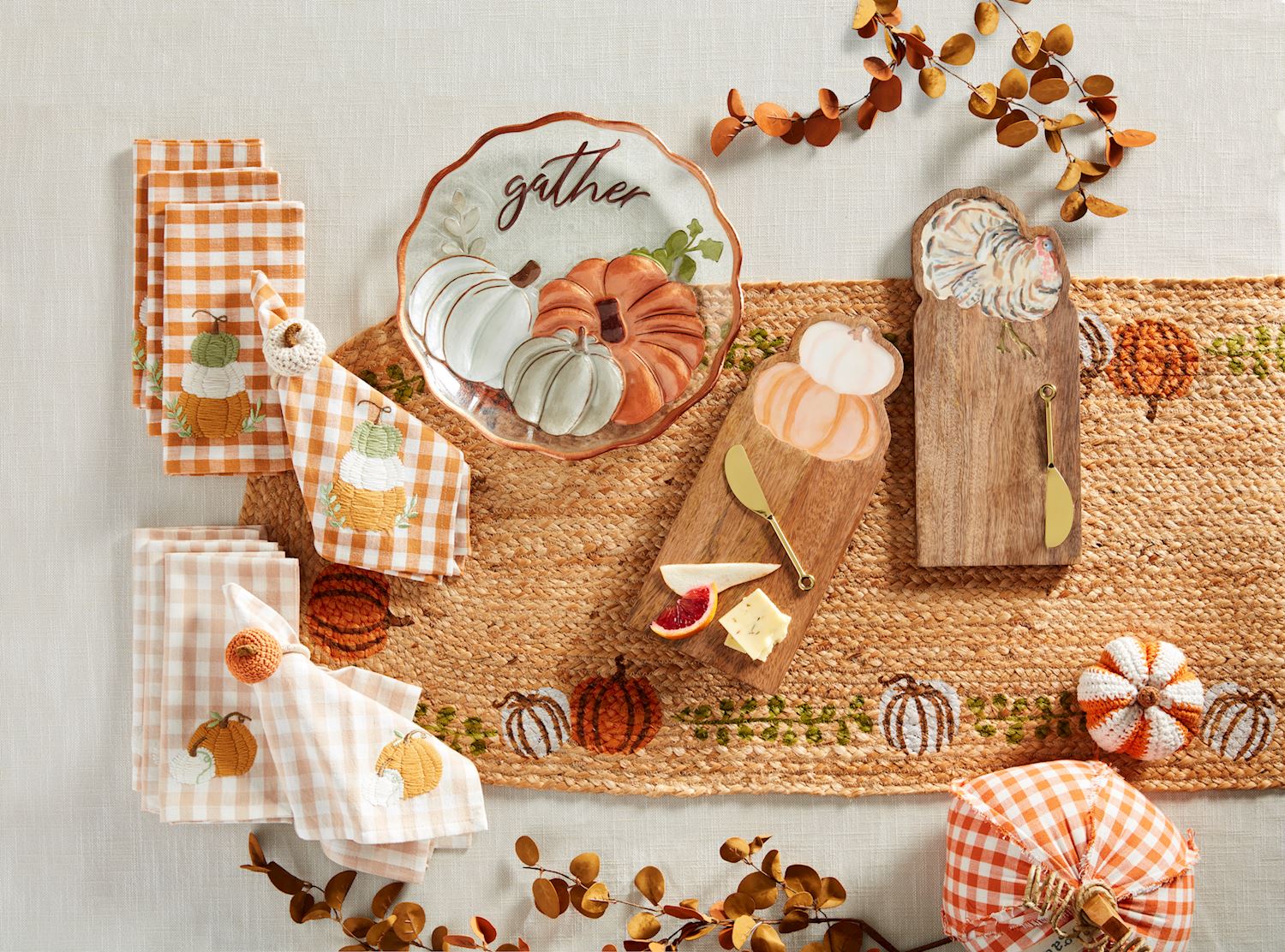 Mudpie Fall "Gather" Enamel Board Sets