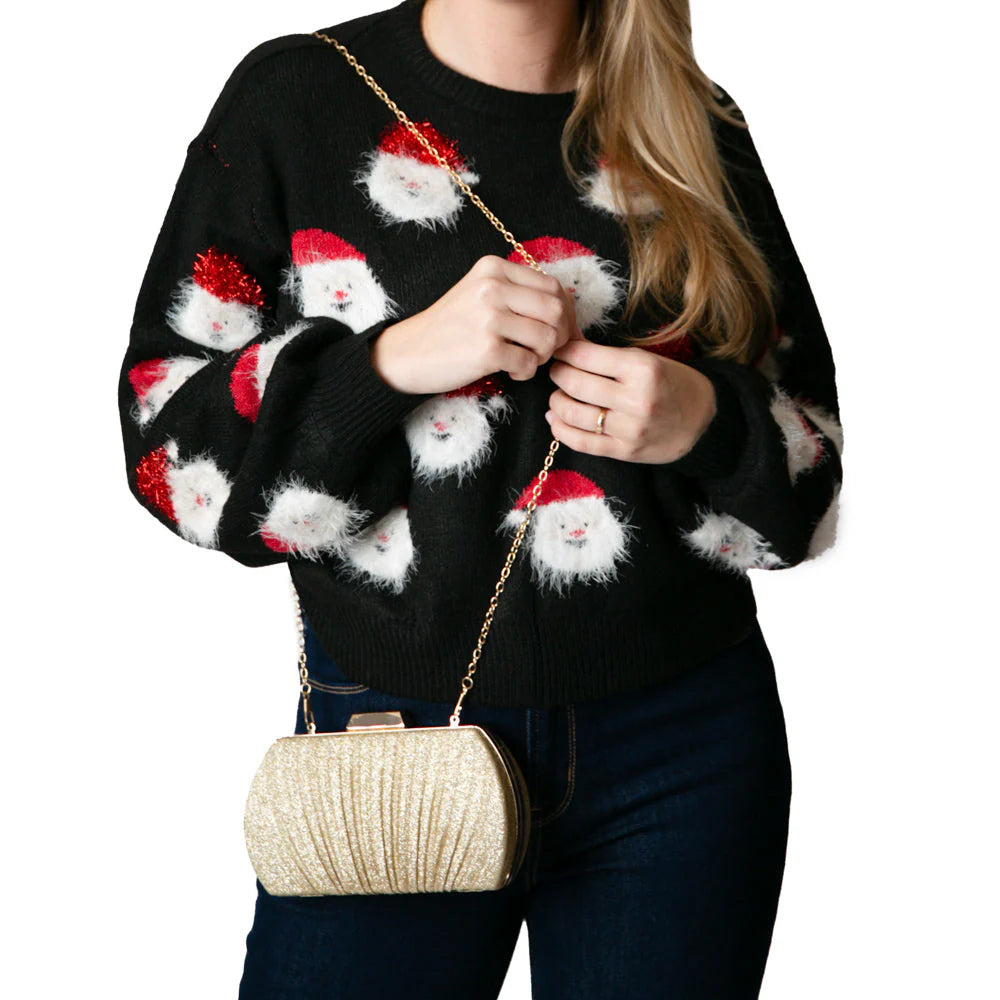 Nickie Fuzzy Tunic Santa Sweater