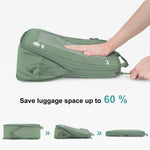 5 - Piece Compression Packing Cube Set – Green Eco Travel Organizers - Juli's Wearable Art