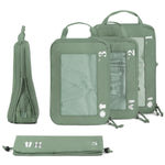 5 - Piece Compression Packing Cube Set – Green Eco Travel Organizers - Juli's Wearable Art