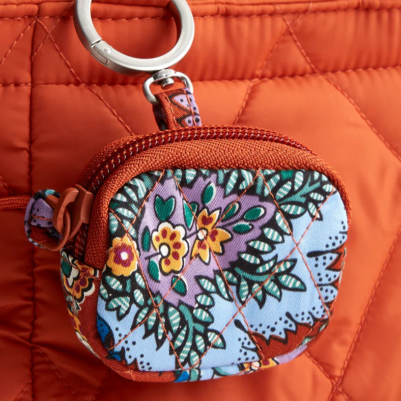 Vera Bradley Bag Charm for Air Pods - Flowers + Feathers