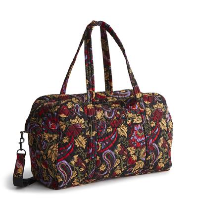 Vera Bradley Miramar Weekender in Cotton-Midnight Garden Paisley